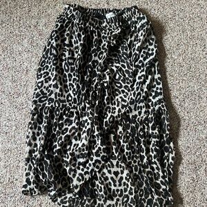 Leopard Print Women's Skirt